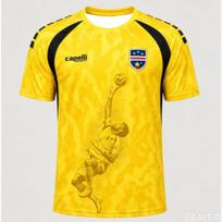 2026 Cape Verde Men's Soccer Team Jersey – Yellow Star-Patterned Quick-Dry Sports T-Shirt 6XL