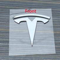 1 vnt. tinka Tesla logotipui Model 3 Mode Y automobilio priekinio gaubto lipduko dizainas, galinės bagažinės emblemos aksesuaras Model 3
