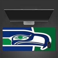 SEA Seahawks Mouse Pad, Large Gaming Desk Mat, Non-slip XXL Mousepad for Laptop & Tablet, Mini PC Playmat with Stitched Edges 30cmx60cm(11.8x23.6inch) blue