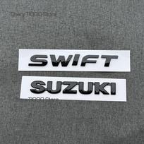 ABS juodos priekinės grotelės, galinės bagažinės emblemos lipdukai SUZUKI SWIFT 3D automobiliui, logotipas, ženklelis, vandeniui atsparūs, automobilio stiliaus priedai