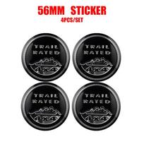 4pcs 56/60mm Car Wheel Center Hubcap Cover Stickers Hub Cap For Jeep Renegade Wrangler jk Compass Grand Patriot Liberty Renegade vcrf1 black