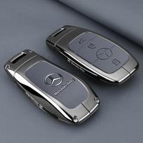 Cinko Lydinio Automobilio Raktų Dėklas Mercedes Benz AMG E C S GLC Klasės E200 E400 E63 W213 S550 S560 C260 A200 Raktų Grandinėlės Apsauginis Apvalkalas Maišelis gray
