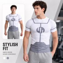 Nenugalimas Viltrumitas Cosplay Apsauginis nuo saulės Kompresiniai marškinėliai Vyrams Moterims Anime Bjj Mma Sporto salė Banglenčių Plaukimas Ilgomis Rankovėmis Sportinis Viršutinis Drabužis XXXL gray