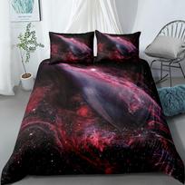 Sailing Through Galaxy Abstract Duvet Cover Set UK Single Double Queen US Twin Full King Size Bed Linen Set EU Single 135*200cm/53x79in 3pcs