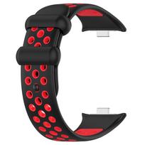 Sportinis silikoninis dirželis išmaniesiems laikrodžiams Redmi Watch 6/5/4, sportinis apyrankės pakaitalas, kvėpuojanti apyrankė Xiaomi Band 8 Pro/9 Pro priedams Redmi watch 4 black