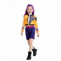 Rumi kostiumas mergaitėms Demonų kostiumai K-Pop Rumi kostiumai Striukė Medžiotojai Zoey Mira Cosplay kostiumas Helovynui Vaidmenų žaidimo drabužiai 130 CM blue