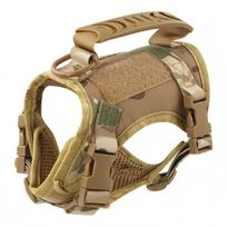 Waterproof Tactical Adjustable Cat Harness Vest for Outdoor Adventures One Size beige