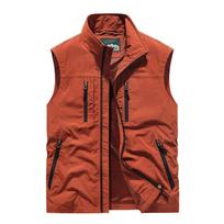 Didelio dydžio liemenė, skirta vidutinio amžiaus vyrų žvejybai lauke, vasaros Camisole laisvalaikio plona darbo liemenė XXXL brown