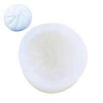 3D Bao Zi žvakės silikoninė forma Baozi koldūnų aromatinė epoksidinės dervos forma „pasidaryk pats“ rankų darbo muilo žvakių gamyba namų dekoras white