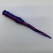 3D spausdintas simuliacinis gravitacijos kardas vaikams, ištraukiamas žaislinis peilis, plastikinis 3D spausdintas spiralinis kardas, Cosplay Fidget žaislas berniukams gray