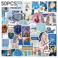 Taylor Swift Music Album Collection Stickers Waterproof Diy For Luggage Guitar Skateboard Phone Case Water Bottle StyleG gray