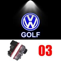 2 For VW Touareg MK6 GTI Golf 5 6 7 Passat B6 B7 B8 B9 MK7 R LED Car Door Projector Welcome Ghost Shadow Light Accessories Gj8 blue