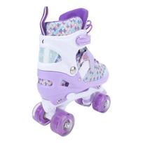 Kids Roller Skates     Flashing Wheel ABEC Bearing Triple   for Outdoor Indoor   Roller Skates Kids white