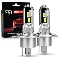 2Pcs 20000Lm H7 LED Headlight Bulbs 1:1 Mini Canbus H4 H11 H8 Led Lamp 9005 HB3 9006 HB4 Car Headlamp Fanless Light Auto Fog Lamps 6000K White H4/9003/HB2 Hi/Lo gray
