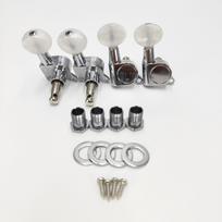 Fully Enclosed Ukulele Tuning Pegs UK Small Four-String Tuning Pegs Small Round-Head Short-Shank Fully Enclosed Tuning Pegs Tuning Mechanism 1SET Tuning Peg