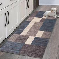 Long Strip Carpet Easy To Clean For Kitchen Laundry Room Corridor Dining Room. Stain-Resistant Flannel Rug For Home Decor 50X120CM(1.6x3.9FT gray