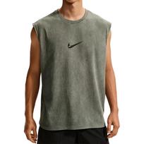 Nike vyriški marškinėliai be rankovių Žalias kamufliažas/Šviesiai armijos žalias Apvalia kaklo iškirpte Vidutinis IM6145-303 M gray