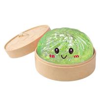 Blizgus koldūnas Squishy su dėžute Mini koldūnai Sensorinis gniuždymo žaislas Streso malšinimui Atsitiktinė spalva Mielas