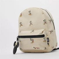 Disney Mikės Pūkuotuko Vaikų Kuprinė – Unisex Mini Mokyklinė Kuprinė / Mielas Pečių Krepšys Mickey beige