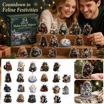 2026 Advent Calendar Day Christmas Countdown with 2D Acrylic Pendant One Size brown