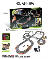 TRACK MASTER Race Track with Backlight + Accessories