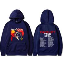 Fashion Rock Band Alice in Chains Face Lift Tour 1991 Hoodie Men's Women Casual Oversized Pullover Unisex Oversized New Hoodies M black