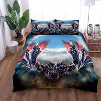 Monster Hunter World Duvet Cover Collection King Queen Double Full Twin Single Size With Bed Linen Collection 135X200cm-2pcs brown