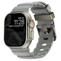 Takas Silikoninis Dirželis Apple Watch Ultra 3 2 49mm Dirželis 46mm 45mm 44mm 41 42mm Sportinis Apyrankė Series 11 10 Ultra 9 8 7 6 SE 42 44 45 46 49mm gray