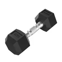 Hanteliai TUNTURI Platinum Hex Rubber Dumbbell, 6 kg