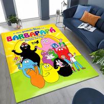 Animacinis Les Barbapapa Barbamama šeimos kilimas miegamajam, svetainei, sofai, namų įėjimui, didelis neslystantis vaikų žaidimų grindų kilimėlis 40x60cm( 15x23in ) white