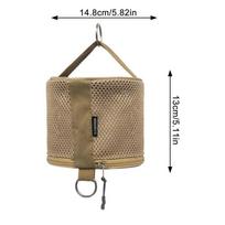 Outdoor Camping Tissue Case Roll Paper Storage Bag With Hook Portable Tissue Holder Tent Hanging Napkin Holder Camping Supplies chaki