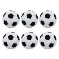 6 Pcs Foosballs Table Games Replacement Ball Official Tabletop Game Ball Table Soccer Ball Football Machine Parts balta/juoda