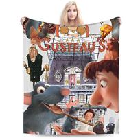 Mielas Ratatouille pledas Šiltas minkštas patogus pliušinis patalynės užtiesalas Berniukui Mergaitei Miegamojo Flanelinis lovatiesė Lovos uždangalas 80x120cm(31x47inch)