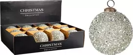 Eglutės žaisliukas A75202600, sidabro, stiklas