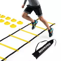 Coordination agility ladder for exercises 6 m football training set cones bag, MOVEPRO