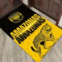 AMAZONAS FC Logo Carpet Rug for Living Room Bedroom Home Sofa Decoration,Kids play Non-slip Floor Mat 40x60cm( 15x23in ) black