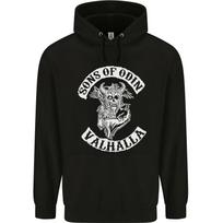 Son of Odin Valhalla Viking Norse Mythology Hoodie S white
