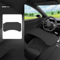 Didelio dydžio automobilio nešiojamojo kompiuterio stalas Stabilus dizainas Automobilio valgomojo stalas Stabilus padėklas Laikinas automobilio padėklas Kempingas juoda