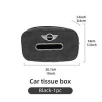 Odinis automobilio sėdynės galinės dalies servetėlių laikymo dėžutės priedas MINI Cooper JCW WORKS R55 R56 F55 F56 R57 R58 R59 R60 R50 black