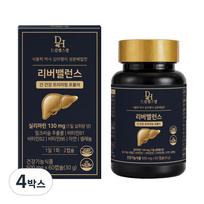 Liver Balance Milk Thistle Silymarin 130mg, formulated by Food Science Ph.D. Kim Mi-ryeong. 60 capsules, 30-day supply (4 boxes, 60 tablets).