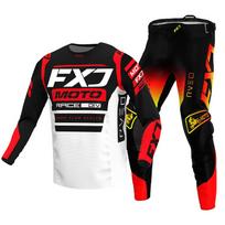 Motocross Jersey & Pant Kits lenktynių kostiumas Racer Gear Set Off-road MX Enduro MOTO Vyriški rinkiniai Moterų kalnų kalnų motociklų kombinacija XXL-38 black