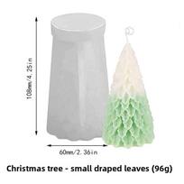 3D silikoninė forma Kalėdų eglutei, netaisyklinga kedro pušies lapo formos, dervos amatininkystei, žvakei, muilui Pendant Leaf white
