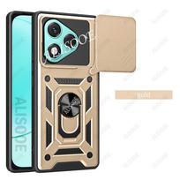 Funda for Honor 400 Lite 5G / Honor 400 Pro Global Case Slide Camera Ring Stand Holder Shockproof Cover for Honor 400 Lite Capa Honor 400Pro(Global) auksas