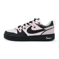 Nike Court Borough Low 2 Low top Skateboard Shoes GS Black Pink BQ5448-104(Team103-) 35.5 white