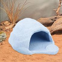 Feeding Bowl for Reptiles, Cave Hideaway, Habitat Decoration, Station Bearded Dragons Granite white