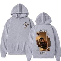 Singer Tayc JOŸA Album 2026 Tour Merch Hoodie Men Women Fashion Hip-Hop Sweatshirts Long Sleeves Loose Cozy and Versatile XXXL gray