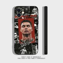 F-Futbolas C-CR7 R-Ronaldo 7 Dėklas Telefonui iPhone 17,16,15,14,13,12,11,Pro,X,XS,Max,XR,Plus,Mini Minkštas Juodas Smūgiams Atsparus TPU iPhone15 gray