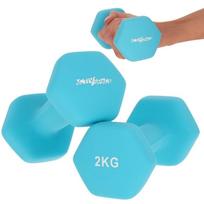 2x2kg dumbbells for exercises - neoprene weights