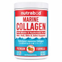 Nutrabud Japanese Marine Collagen Powder Supplement for Women,Men|No Added Sugar|Supports Skin Radiance,Healthy Hair,Nails & Joints|Hydrolyzed Coll