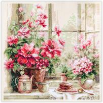 Siuvinėjimo rinkinys Magic Needle "Morning in Rosy Tones" 70-34